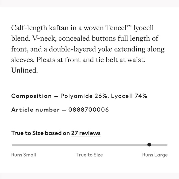 H&M lyocell-blend kaftan dress in cerise - Picture 7 of 13